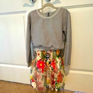 Truly Me 2 piece set dress and sweat shirt 8